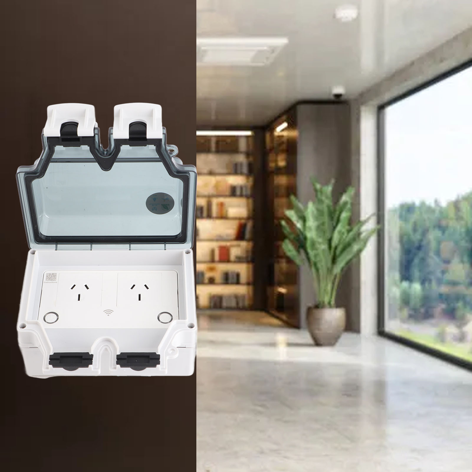 Outdoor Power Socket - Waterproof Socket WiFi Socket WiFi Intelligent