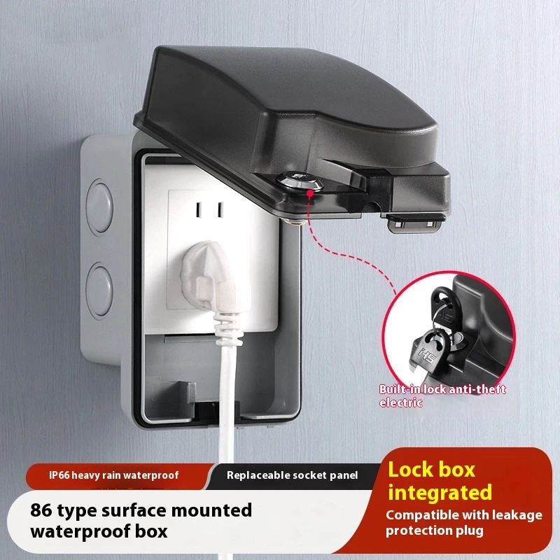 Outdoor Power Socket - Outdoor Waterproof Socket Open-installed Outdoor Rainproof