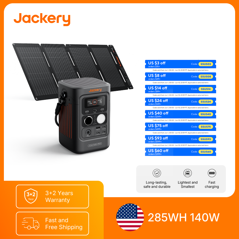 Power Outdoor Jackery - Jackery Explorer 300DC Power Bank and