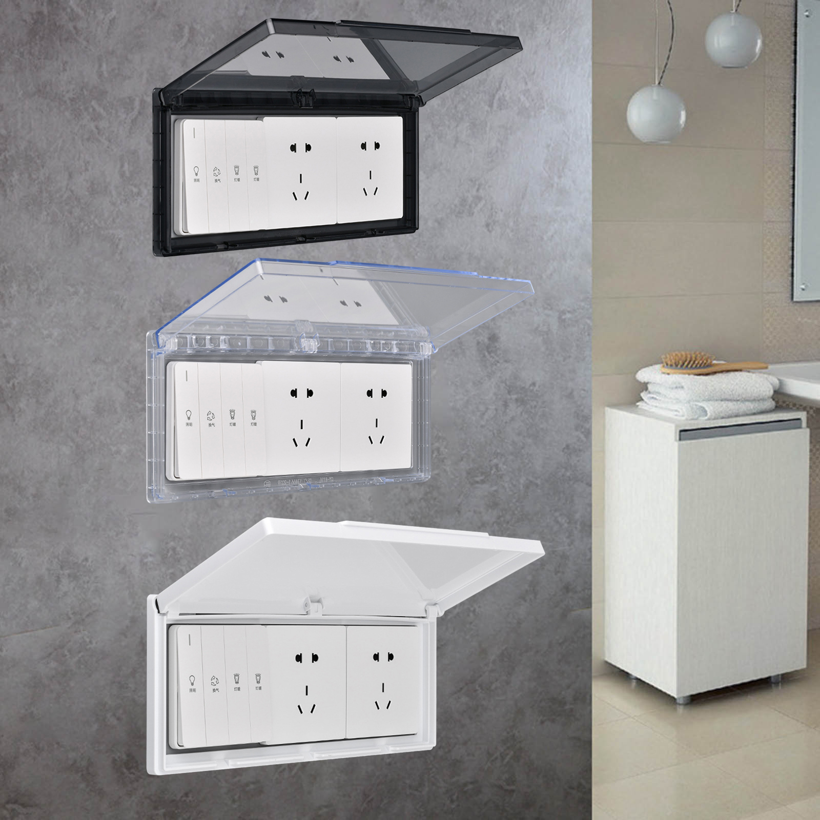 3 Gang Waterproof Outlet Cover - Outdoor Power Socket recensione e prezzo