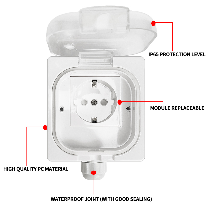 IP65 Waterproof Surface-Mount  - Outdoor Power Socket recensione e prezzo