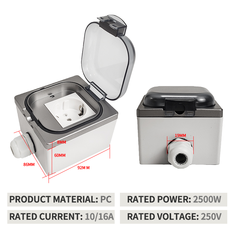 IP65 Waterproof Surface-Mount  - Outdoor Power Socket recensione e prezzo