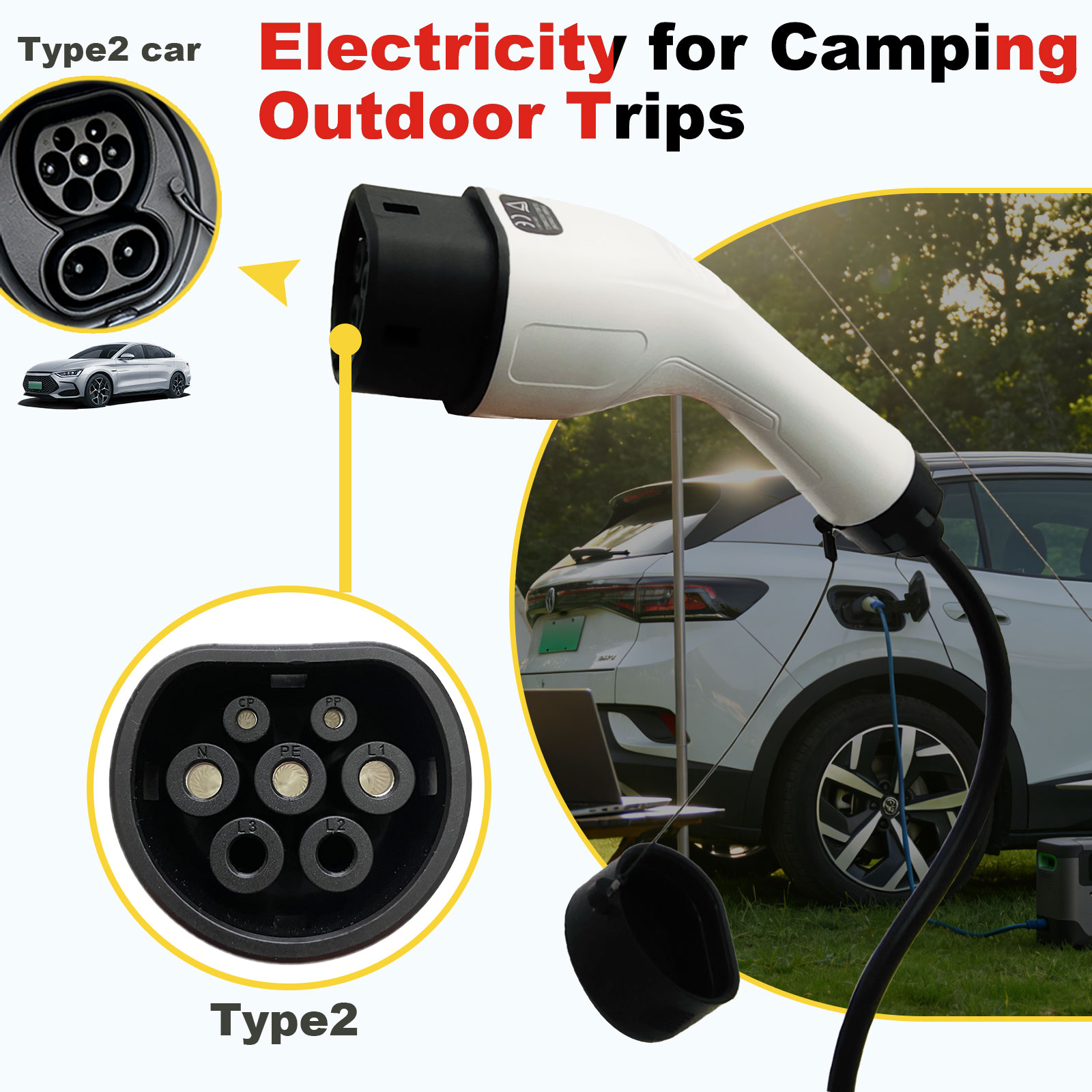 Type2 V2L Discharge Adapter 16 - Outdoor Power Socket recensione e prezzo