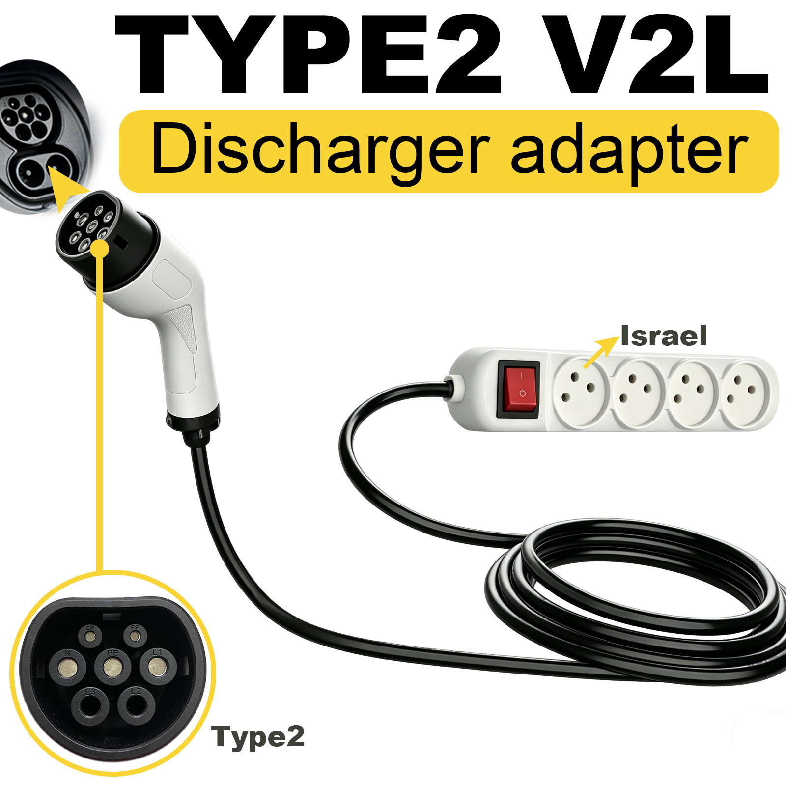 Type2 V2L Discharge Adapter Is - Outdoor Power Socket recensione e prezzo