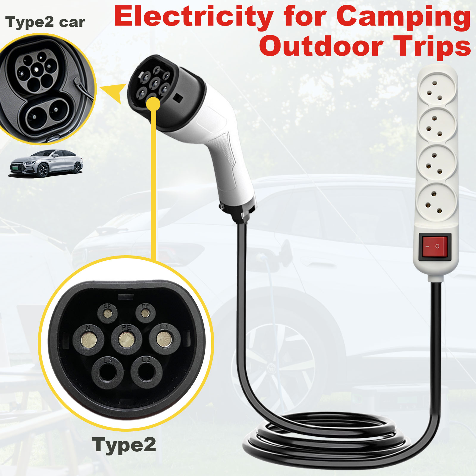 Type2 V2L Discharge Adapter Is - Outdoor Power Socket recensione e prezzo