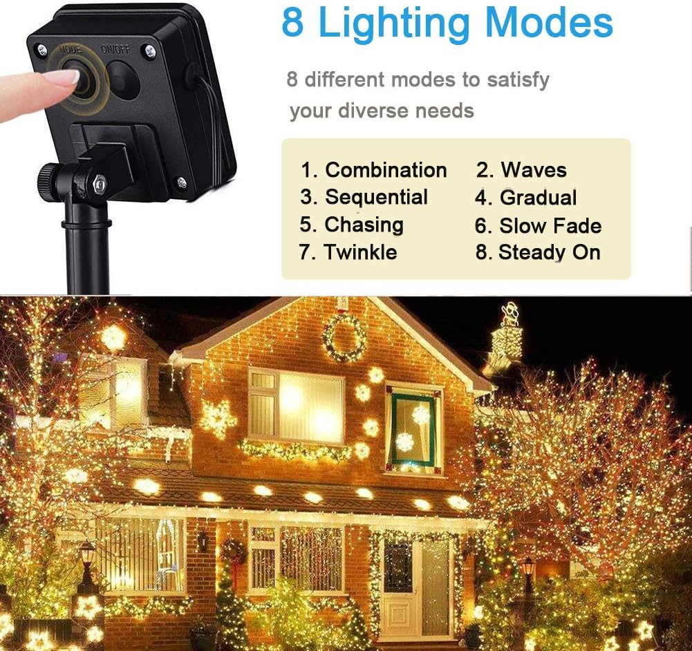 Solar Power LED Garland 8 Mode - Outdoor Power And Plant recensione e prezzo