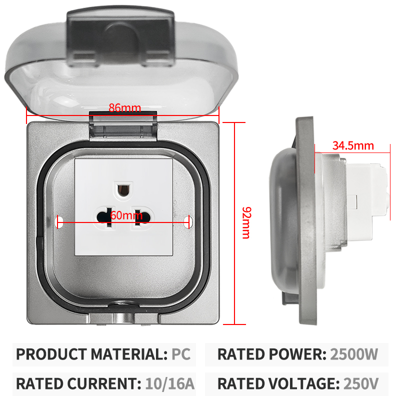 IP65 Waterproof Outdoor Socket - Outdoor Power Socket recensione e prezzo